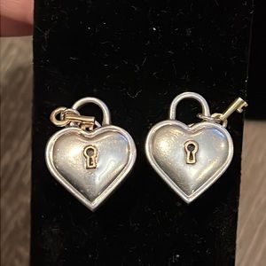 Tiffany & Co Padlock and Key Earrings (AUTHENTIC)